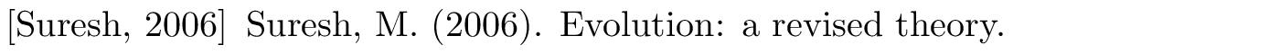 BibTeX example: unpublished citation style apalike
